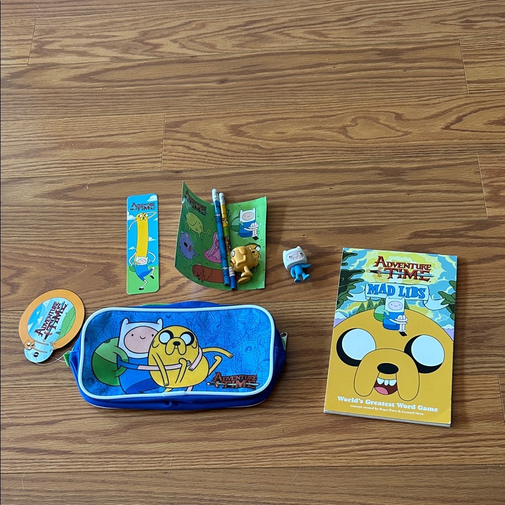 Adventure Time Pencil Case and Mad Libs Set